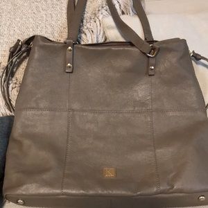 Kooba Tan Leather Tote Bag